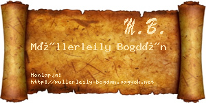 Müllerleily Bogdán névjegykártya